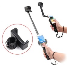 Ganbao Küçük Kilit Öz Selfie Kilit Klip Sopa El Monopod Ayarlanabilir Toka Telefon Tutucu Adaptörü Gopro 11 10 9 Hero Xiaomi Yi 4K Sjcam (Yurt Dışından)