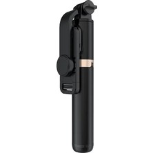 Ganbao Siyah Serın Dıer 4in 1 Kablosuz Bluetooth Selfie Sopa 6 Inç LED Halka Fotoğraf Işığı Katlanabilir Tripod Monopod iPhone Android Için (Yurt Dışından)