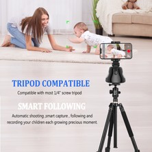 Ganbao Beyaz Işıklı Apai Genie 360 Döndürme Yüz Izleme Selfie Çubuğu Tripod Nesne Takip Tutucu Kamera Fotoğraf Vlog Canlı Video Kaydı Için Gimbal (Yurt Dışından)