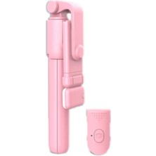 Ganbao Dolgu Işığına Sahip Pembe Selfie Çubuğu, Uzatılabilir Selfie Çubuğu Ios Android Akıllı Telefonlar Için Kablosuz Uzaktan Kumandalı Katlanabilir Tripod (Yurt Dışından)