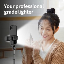 Ganbao Işık ile Kablosuz Bluetooth Selfie Çubuğu LED Dolgu Işığı ile Tripod Ayarlanabilir Monopod Selfie Stck 2022 Yeni Gelenler Favori Orijinal (Yurt Dışından)