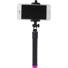 Ganbao Siyah El 3.5mm Selfie Taşınabilir Uzatılabilir Telefon Monopod Galaxy S9/s9 Artı/not 9/not 8 Için Android Ios Için (Yurt Dışından)