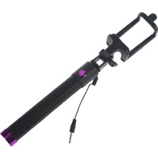 Ganbao Siyah El 3.5mm Selfie Taşınabilir Uzatılabilir Telefon Monopod Galaxy S9/s9 Artı/not 9/not 8 Için Android Ios Için (Yurt Dışından)