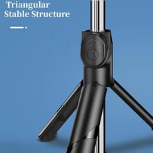 Ganbao 70 cm Siyah Uzatılabilir Kablosuz Selfie Sopa Tripod Mini Tripod Ios Android Telefon Desteği Uzaktan Kumanda Bluetooth Uyumlu (Yurt Dışından)