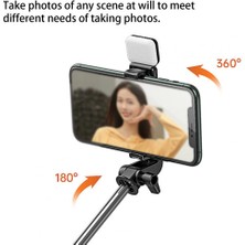 Ganbao Pembe R1 Kullanışlı Cep Telefonu Braketi Yaygın Uyumlu Serbest Açı Ayarı Kablosuz Uzaktan Selfie Tripod Canlı Akış (Yurt Dışından)