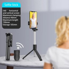 Ganbao Pembe R1 Kullanışlı Cep Telefonu Braketi Yaygın Uyumlu Serbest Açı Ayarı Kablosuz Uzaktan Selfie Tripod Canlı Akış (Yurt Dışından)