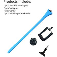 Ganbao Mavi Esnek Selfie Sopa Monopod Tripod Maymun Tutucu Gopro Için IPhone Kamera Telefonu Araba Bisiklet Evrensel (Yurt Dışından)