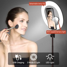 Ganbao Küçük Işık Yok W Mini Selfie Çubuğu Halka Işık Tripod Para Movil LED Palo Bluetooth Genişletilebilir Celular Lamparas Anillo De Luz Lamba Telefon Durumu (Yurt Dışından)