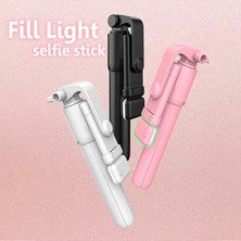 Ganbao Yeşil Cep Telefonu Selfie Çubuğu Tripod Bluetooth Uzaktan Kablosuz Selfi Çubuk Telefon Tutucu iPhone Huawei Için Güzellik Dolgu Işığı ile Standı (Yurt Dışından)