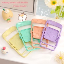 Ganbao Renk 4 Taşınabilir Mini Cep Telefonu Standı Masaüstü Sandalye Standı 4 Renk Ayarlanabilir Macaron Renk Standı Katlanabilir Arka Dekorasyon Dekorasyon (Yurt Dışından)