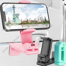 Ganbao Uçuş Telefonu Montajlı Siyah Evrensel Uçak.çok Yönlü Çift 360° Dönüşlü Masa Için Cep Boyutunda Ahizesiz Telefon Tutucu (Yurt Dışından)
