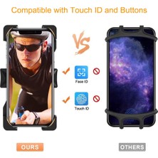Ganbao Siyah Bisiklet Telefon Tutucu iPhone Samsung Xiaomi Için Bisiklet Cep Cep Telefonu Tutucu Motosiklet Gidon Telefon Tutucu Standı Gps Braketi (Yurt Dışından)