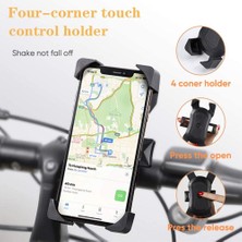 Ganbao Siyah Bisiklet Telefon Tutucu iPhone Samsung Xiaomi Için Bisiklet Cep Cep Telefonu Tutucu Motosiklet Gidon Telefon Tutucu Standı Gps Braketi (Yurt Dışından)