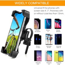 Ganbao Siyah Bisiklet Telefon Tutucu iPhone Samsung Xiaomi Için Bisiklet Cep Cep Telefonu Tutucu Motosiklet Gidon Telefon Tutucu Standı Gps Braketi (Yurt Dışından)