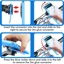 Ganbao 1 Takım 1 Yama Mavi Bisiklet Telefon Tutucu Motosiklet Bisiklet Cep Telefonu Standı Mtb Bisiklet Gidon Akıllı Telefon Tutucu Ayarlanabilir Destek Bisiklet Erişimi (Yurt Dışından)