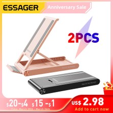 Ganbao 2pcs Pembe Tutucu Essager Katlanabilir Masaüstü Tutucu Taşınabilir Mini Moblie Telefon Standı IPHONE14 13 Pro Max iPad Xiaomi Masa Braketi Taşınabilir Stand (Yurt Dışından)