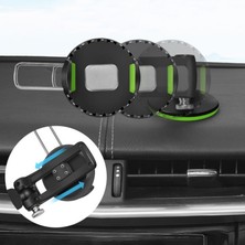 Ganbao Yeşil Araç Telefonu Tutucu Vantuz Araç Telefonu Standı Dağı Evrensel Cep Telefonu Tutucu iPhone 13 12 11 Samsung Xiaomi Gps Braketi (Yurt Dışından)