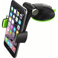 Ganbao Yeşil Araç Telefonu Tutucu Vantuz Araç Telefonu Standı Dağı Evrensel Cep Telefonu Tutucu iPhone 13 12 11 Samsung Xiaomi Gps Braketi (Yurt Dışından)