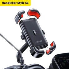 Ganbao S1 Kırmızı Smartdevil Bisiklet Telefon Tutucu 360° Görünüm Evrensel Bisiklet Telefon Tutucu 4.7-7.2 Inç Cep Telefonu Standı Darbeye Dayanıklı Braket Klip (Yurt Dışından)