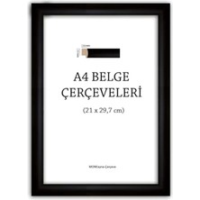 A4 Diploma Belgelik 1.Sınıf Siyah Çerçeve (22mm)