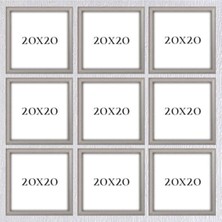 Dokuzlu 20 x 20 Çerçeve ( Postersiz ) - Bos1028