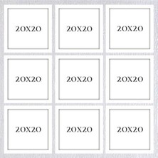 Dokuzlu 20 x 20 Çerçeve ( Postersiz ) - Bos1028