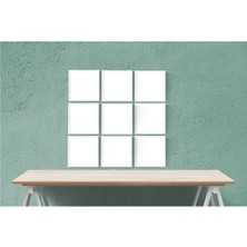 9 Lu 10 x 10  cm  Beyaz Kolaj Fotoğraf Resim Anı Çerçevesi