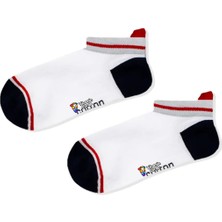 Limmon Store Beyaz Kırmızı Renkli Patik Çorap