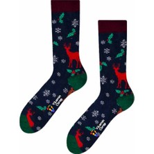 Limmon Store Noel Kar Geyik Renkli Havlu Çorap