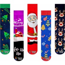 Limmon Store 5'li Christmas Renkli Çorap Set