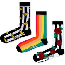 Limmon Store 3'lü Vitamin Renkli Çorap Set