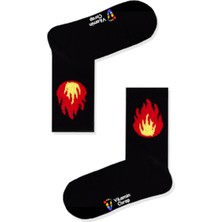 Limmon Store Ateş Siyah Atletik Çorap