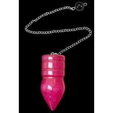 Tesbih Atölyesi Sertifikalı Yakut Taşı Pandül Sarkaç Hem Pandül - Hem Kolye