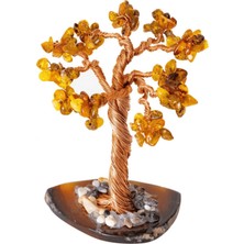 Tesbih Atölyesi Sertifikalı Baltık Damla Kehribar Doğal Taşı Ağaç