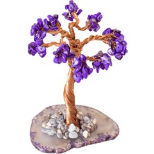 Tesbih Atölyesi Sertifikalı Gerçek Mor Sedef Taşı Ağaç - Akik Plakalı