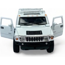 Peda Toy Metal Model Hummer Lisanslı Die-Cast Araç 1,36 Çek Bırak Kapı Aç Kapa Hummer H2