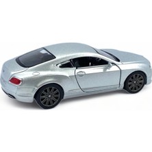 Peda Toy Bentley Continental Gt Speed Model Araba 1,36 Ölçek Lisanslı Çek Bırak Araba Kapı Aç Kapa Gri