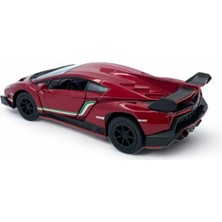 Peda Toy Lamborghini Veneno Model Araba 1,36 Ölçek Lisanslı Çek Bırak Araba Lamborghini Veneno Kırmızı