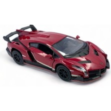 Peda Toy Lamborghini Veneno Model Araba 1,36 Ölçek Lisanslı Çek Bırak Araba Lamborghini Veneno Kırmızı