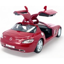 Peda Toy Metal Model Mercedes Lisanslı Die-Cast Araç 1,36 Çek Bırak Kapı Aç Kapa Mercedes Sls Amg