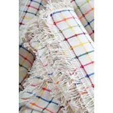 Pamuklu Buldan Işi Çok Renkli Çekyat Örtüsü 180*350