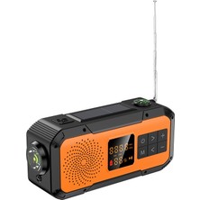 Ganbao Siyah Bluetooth 5.0 El Krank Güneş Radyosu Am/fm/wb/noaa Tam Bant Radyo Çok Fonksiyonlu Sos Acil Durum LED El Feneri Telefon Şarj Cihazı (Yurt Dışından)