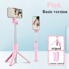 Ganbao Pembe Işıksız Selfie Çubuğu LED Halka Işık Uzatılabilir Canlı Tripod Standı 3'ü 1 Arada Monopod Telefon Bağlantısı ile iPhone x 8 Android Akıllı Telefon Için (Yurt Dışından)