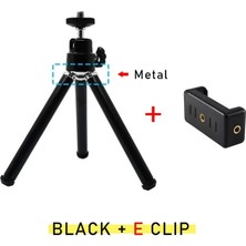 Ganbao Black-Me Masa Tripod Telefon Akıllı Telefon Için Mini Tripod IPhone Için Işkembe Cep Telefonu Tutucu Klip ile Mobil Kamera Tripod Standı (Yurt Dışından)