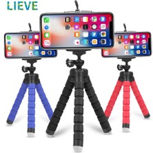 Ganbao Siyah Tripod Seti Lıeve Mini Esnek Sünger Ahtapot Tripod iPhone Samsung Xiaomi Huawei Telefon Akıllı Telefon Tripod Gopro 9 8 7 Kamera (Yurt Dışından)