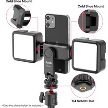 Ganbao Siyah Ulanzi ST-06S Dikey Çekim Telefon Montaj Tutucu Dslr Kamera Monitörü Montaj Tripod Bağlama Aparatı Kelepçe Akıllı Telefon Vlog Çekim Yeni (Yurt Dışından)