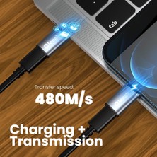 Ganbao Mikro Erkek Mikro Elough USB Tip C Manyetik Adaptör USB C Dişi Mikro USB Erkek Dönüştürücü Mıknatıs Usb-C Tip-C Konektörü iPhone Xiaomi Için (Yurt Dışından)