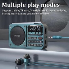 Ganbao Kırmızı Taşınabilir Mini Fm Radyo Cep Fm Radyo Alıcısı Bluetooth Hoparlör Tf/usb/kulaklık Müzik Çalar Kaydedici LED Ekran ile (Yurt Dışından)