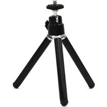 Ganbao Siyah Alaşım Mini Esnek Tripod 2 Bölüm Standı Tutucu Projektör Kamera Için Alüminyum Masaüstü Tripod Xiaomi Cep Telefonu Için (Yurt Dışından)