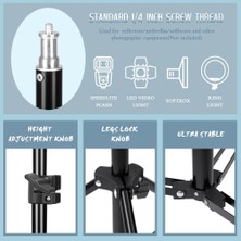 Ganbao 68 cm Tripod 37/68/100/150/200 cm Selfie Işığı Tripod 1/4 Vida Kafası Fotoğraf Taşınabilir Standı Trepied Akıllı Telefon Mini Fotoğraf Stüdyosu (Yurt Dışından)